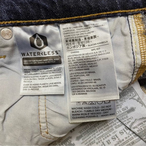 Levi’s 501 Salsa Destiny Dark Wash Button Fly Skinny Jeans 26x28 - Picture 4 of 12